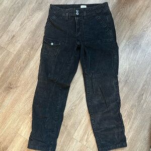 Black semi baggy black pants